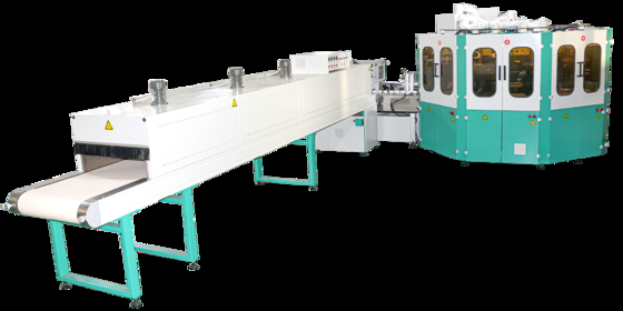 প্লাস্টিকের ধাতব কাচের জন্য সম্পূর্ণ স্বয়ংক্রিয় বোতল স্ক্রিন প্রিন্টার