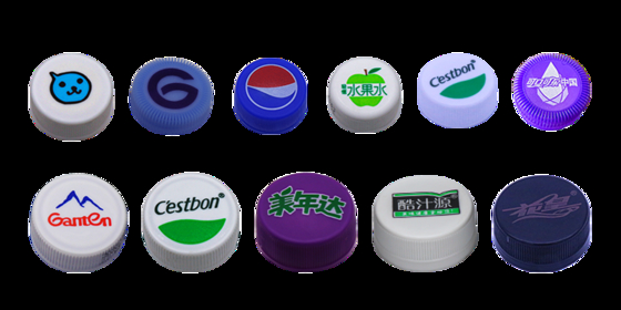 1-4 Color HDPE PP Caps Water Bottle Caps High Speed UV Ink Up To 3200pcs/Min