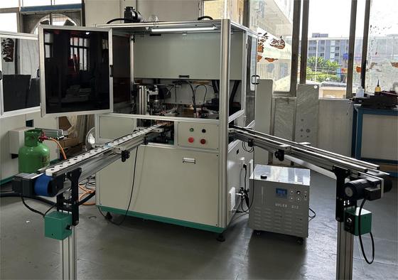 Automatic UV Screen Printing Machine for Round Jar Caps with 8 Stations and PLC Control Touch Screen Up to 50pcs/min