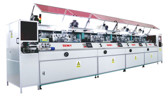 6000pcs/Hr 12 রঙের বোতল সিল্ক স্ক্রিন প্রিন্টিং মেশিন সিই সার্টিফিকেশন