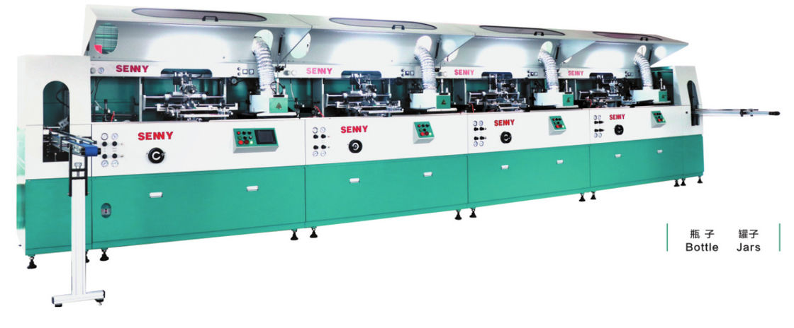 OEM 6000pcs/Hr 8 রঙের স্ক্রিন প্রিন্টিং মেশিন কনটেইনার জন্য
