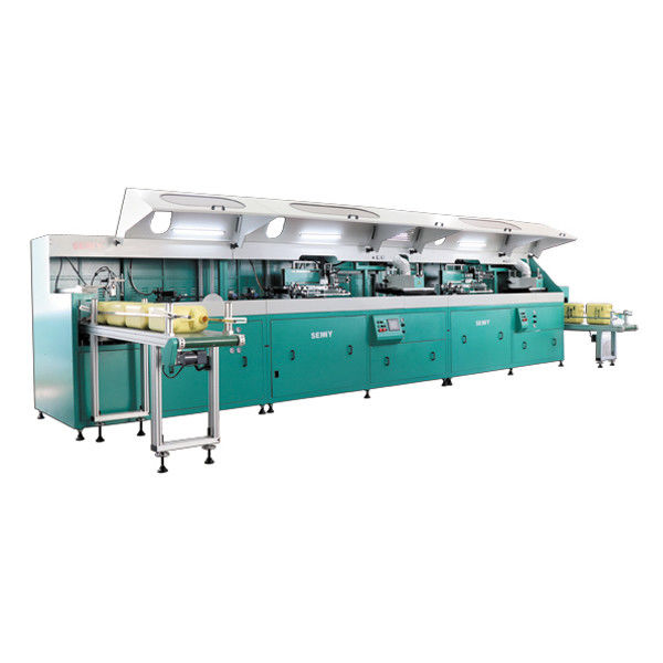 5 রঙের স্ক্রিন প্রিন্টিং মেশিন 1000pcs/H 250*400mm কনটেইনার জন্য